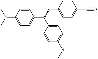 4-[2,2-bis(4-dimethylaminophenyl)ethenyl]benzonitrile Structure