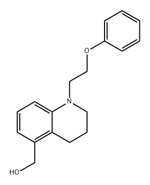 [1-(2-phenoxyethyl)-3,4-dihydro-2H-quinolin-5-yl]methanol 구조식 이미지