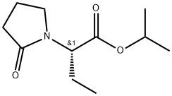 1-Pyrrolidineacetic acid, α-ethyl-2-oxo-, 1-methylethyl ester, (αS)- Structure