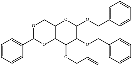 Benzyl 3-O-allyl-2-O-benzyl-4,6-O-benzylidene-β-D-glucopyranoside Structure