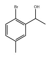 Benzenemethanol, 2-bromo-α,5-dimethyl- Structure