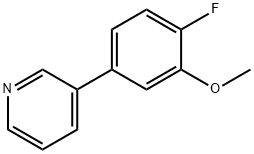 3-(4-Fluoro-3-methoxyphenyl)pyridine Structure