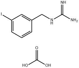 Carbonic acid, compd. with N-[(3-iodophenyl)methyl]guanidine (1:1) 구조식 이미지