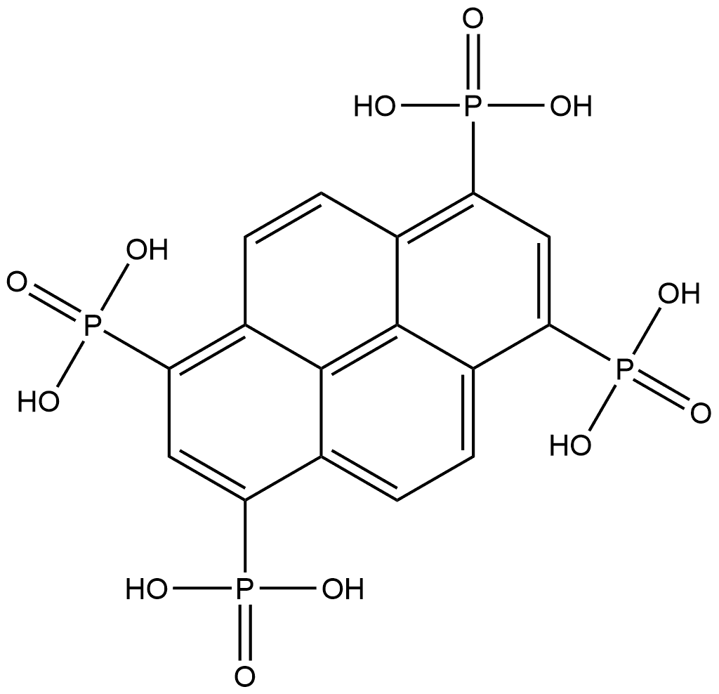 pyrene-1,3,6,8-tetrayltetrakis(phosphonic acid) Structure