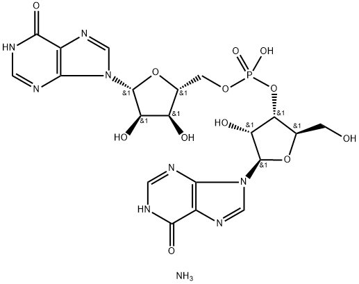 INOSYLYL(3'-5')INOSINE AMMONIUM Structure