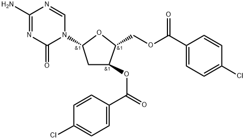 3',5'-di-o-p-chlorobenzoyl-2-deoxy-5-azacytosine Structure