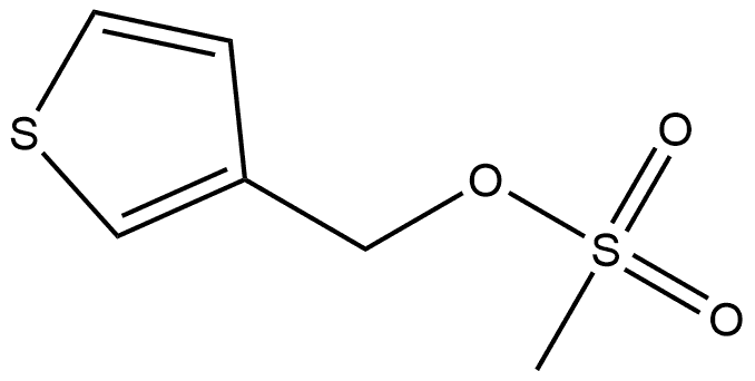 3-Thiophenemethanol, 3-methanesulfonate 구조식 이미지