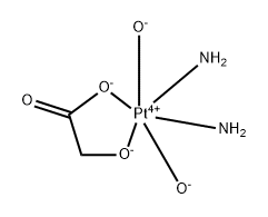 Platinum, diamminedihydroxy[2-(hydroxy-κO)acetato(2-)-κO]-, (OC-6-44)- Structure