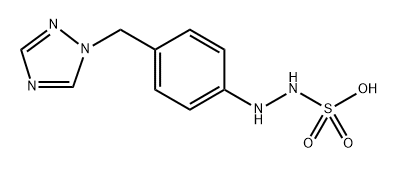 2-(4-((1H-1,2,4-Triazol-1-yl)methyl)phenyl)hydrazine-1-sulfonic Acid Structure