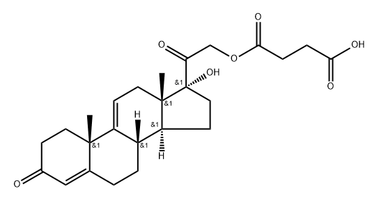 Delta-9,-11 hydrocortisone hemisuccinateQ: What is 
Delta-9,-11 hydrocortisone hemisuccinate Q: What is the CAS Number of 
Delta-9,-11 hydrocortisone hemisuccinate Structure