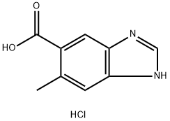 6-Methylbenzimidazole-5-carboxylic acid hydrochloride Structure