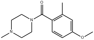 (4-Methoxy-2-methylphenyl)(4-methylpiperazin-1-yl)methanone 구조식 이미지