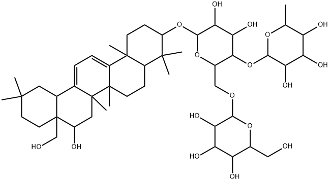 103629-71-6 [16β,28-Dihydroxy-9,11,12,13-tetradehydrooleanan-3β-yl]4-O-(6-deoxy-α-L-mannopyranosyl)-6-O-(β-D-glucopyranosyl)-β-D-glucopyranoside