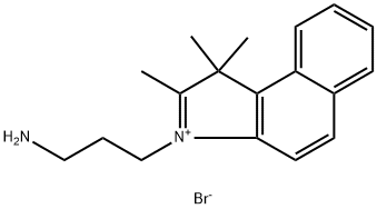 3-(3-aminopropyl)-1,1,2-trimethyl-1H-benz[e]indolium bromide Structure