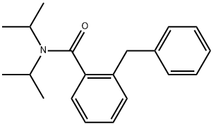 N,N-Bis(1-methylethyl)-2-(phenylmethyl)benzamide Structure