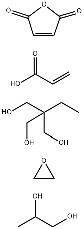 2-프로펜산,2-에틸-2-(히드록시메틸)-1,3-프로판디올,2,5-푸란디온,옥시란및1,2-프로판디올중합체 구조식 이미지