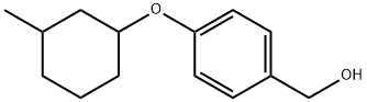 4-[(3-Methylcyclohexyl)oxy]benzenemethanol Structure