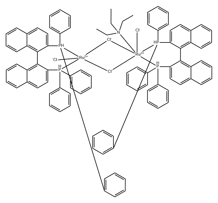 103745-89-7 Ruthenium, bis[1,1'-(1S)-[1,1'-binaphthalene]-2,2'-diylbis[1,1-diphenylphosphine-κP]]di-μ-chlorodichloro(N,N-diethylethanamine)di-, stereoisomer