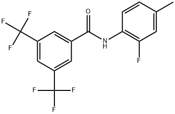 N-(2-Fluoro-4-methylphenyl)-3,5-bis(trifluoromethyl)benzamide Structure