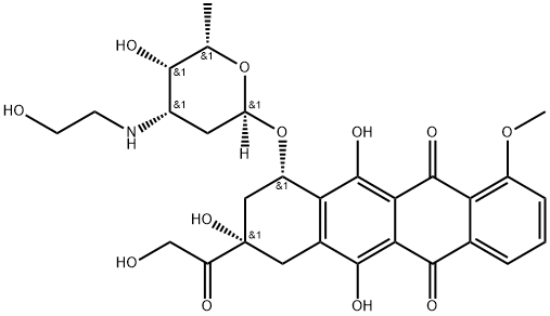 N-(2-hydroxyethyl)doxorubicin Structure