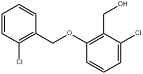 2-Chloro-6-[(2-chlorophenyl)methoxy]benzenemethanol Structure