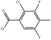 2-Chloro-3,5-difluoro-4-methylbenzoyl chloride Structure