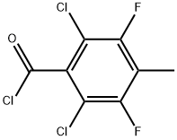 2,6-Dichloro-3,5-difluoro-4-methylbenzoyl chloride 구조식 이미지