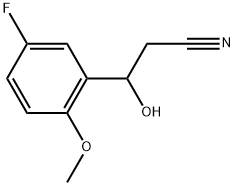 5-Fluoro-β-hydroxy-2-methoxybenzenepropanenitrile Structure