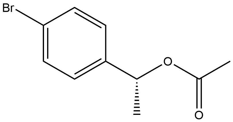 Benzenemethanol, 4-bromo-α-methyl-, 1-acetate, (αR)- 구조식 이미지