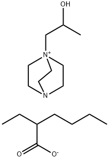 1-(2-Hydroxypropyl)-4-aza-1-azoniabicyclo[2.2.2]octane salt with 2-ethyl hexanoic acid (1:1) Structure