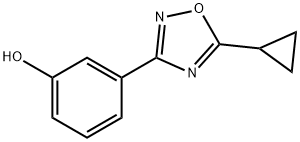 3-(5-Cyclopropyl-1,2,4-oxadiazol-3-yl)phenol Structure