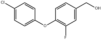 4-(4-Chlorophenoxy)-3-fluorobenzenemethanol Structure