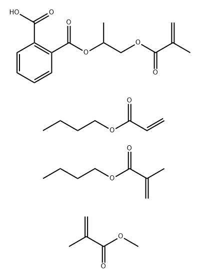 1,2-Benzenedicarboxylic acid mono[1-methyl- 2-[(2-methyl-1-oxo-2-propenyl)oxy]ethyl] ester polymer with butyl 2-methyl-2-propenoate, butyl 2-propenoate and 2-methyl- 2-propenoate Structure