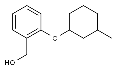 2-[(3-Methylcyclohexyl)oxy]benzenemethanol Structure