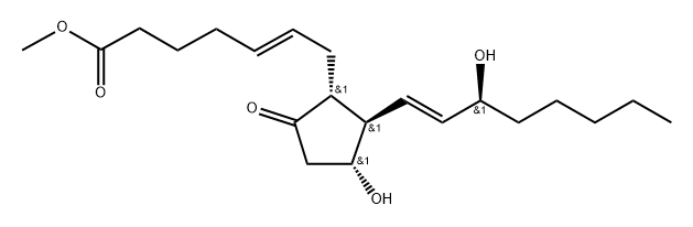 Methyl (E)-7-((1R,2R,3R)-3-hydroxy-2-((S,E)-3-hydroxyoct-1-en-1-yl)-5-oxocyclopentyl)hept-5-enoate Structure