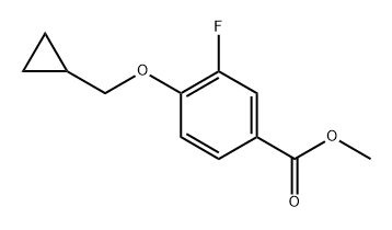 methyl 4-(cyclopropylmethoxy)-3-fluorobenzoate Structure