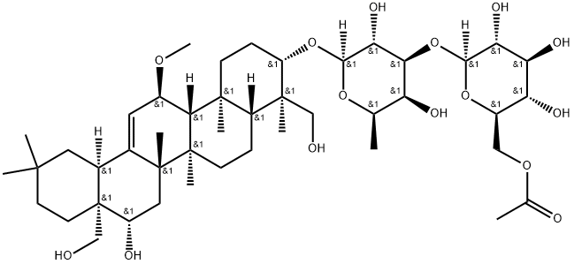 6″-O-Acetylsaikosaponin b3 구조식 이미지