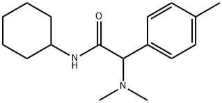 Benzeneacetamide, N-cyclohexyl-α-(dimethylamino)-4-methyl- Structure