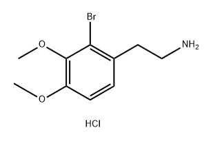 2-(2-bromo-3,4-dimethoxyphenyl)ethan-1-amine hydrochloride 구조식 이미지