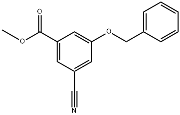 methyl 3-(benzyloxy)-5-cyanobenzoate Structure