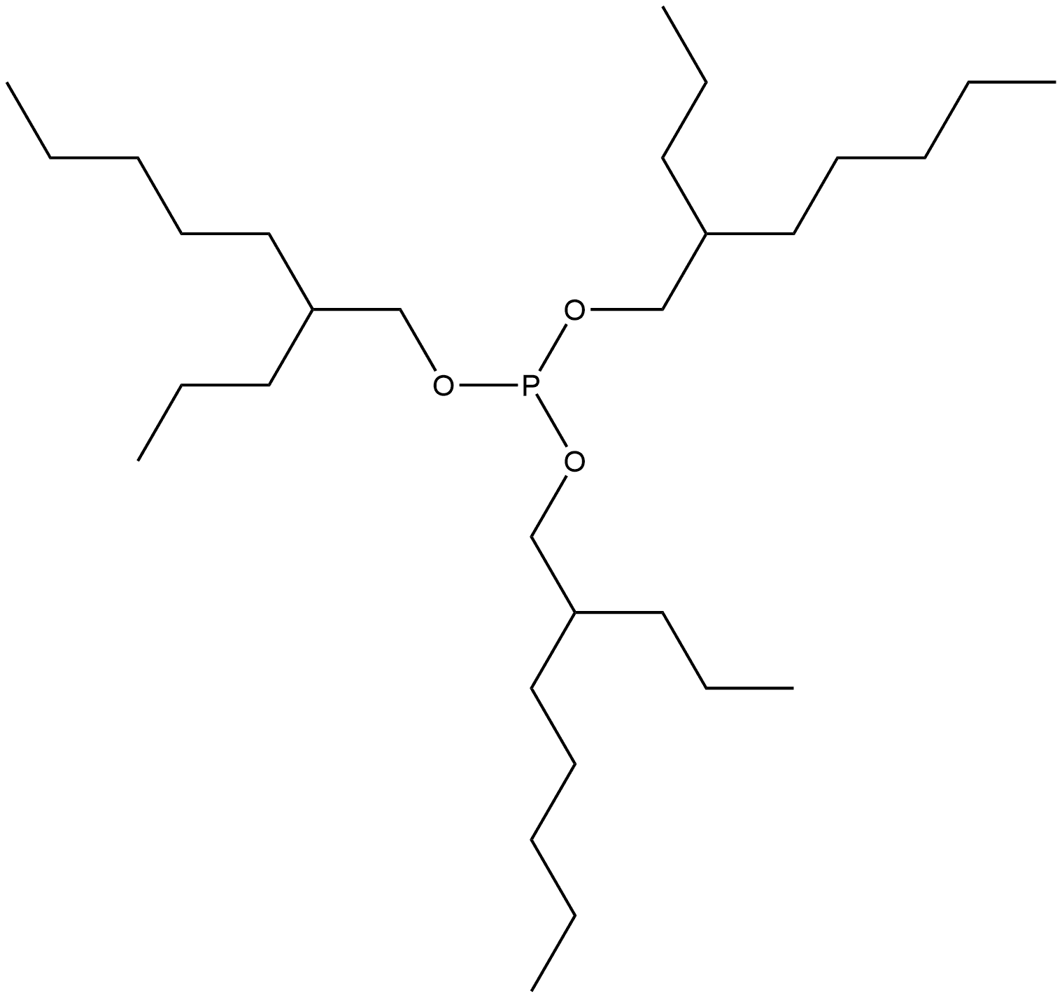 1-Heptanol, 2-propyl-, 1,1',1''-phosphite Structure