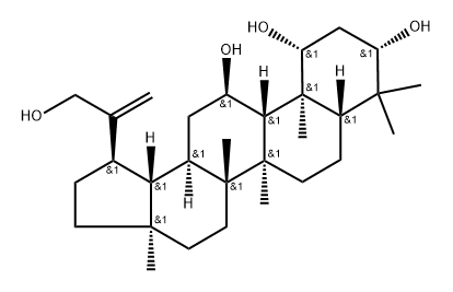 Lup-20(30)-ene-1,3,11,29-tetrol, (1β,3β,11α)- 구조식 이미지