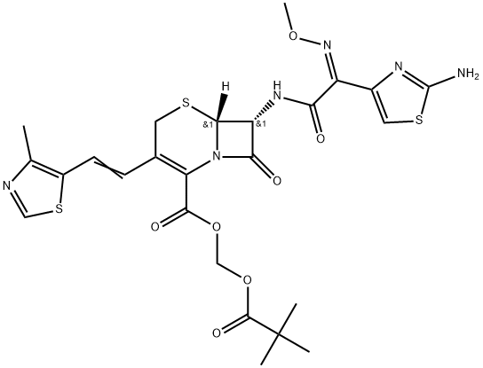 Cefditoren Pivoxil Impurity 18 Structure