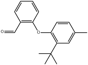 2-[2-(1,1-Dimethylethyl)-4-methylphenoxy]benzaldehyde Structure