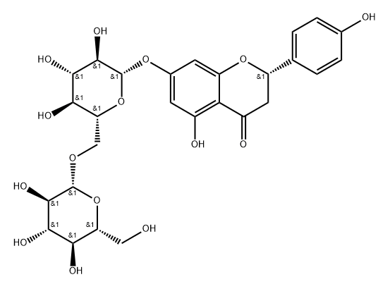 Naringenin 7-O-gentiobioside Structure