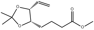 Methyl (4S,5R)-5-ethenyl-2,2-dimethyl-1,3-dioxolane-4-butanoate Structure