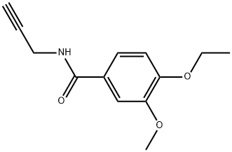 4-Ethoxy-3-methoxy-N-2-propyn-1-ylbenzamide Structure