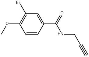 3-Bromo-4-methoxy-N-2-propyn-1-ylbenzamide Structure