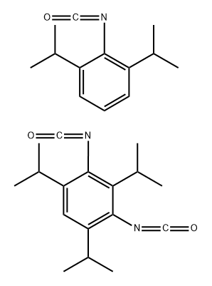 Benzene, 2,4-diisocyanato-1,3,5-tris(1-methylethyl)-, reaction products with 2-isocyanato-1,3-bis(1-methylethyl)benzene Structure