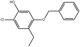 2-Chloro-4-ethyl-5-(phenylmethoxy)phenol Structure